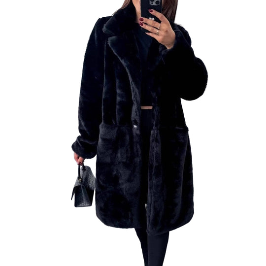 Kvinders Lang Frakke Oversized Pasform 0