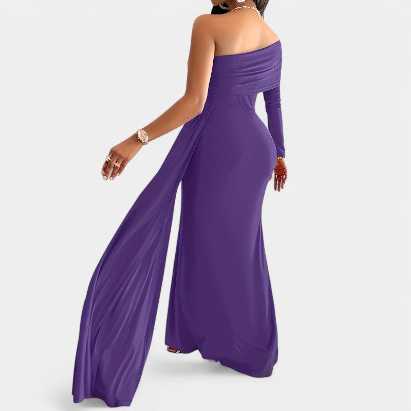 Kvinders Lang Kjole Strapless Polyester 1