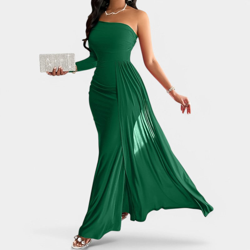 Kvinders Lang Kjole Strapless Polyester 3