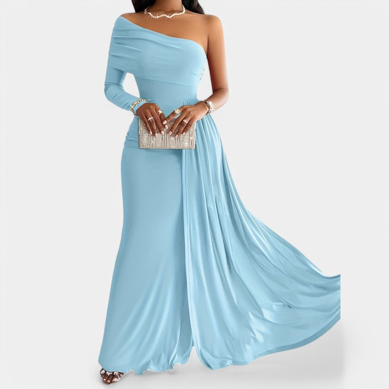 Kvinders Lang Kjole Strapless Polyester 4