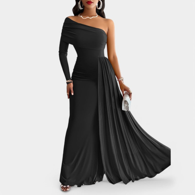 Kvinders Lang Kjole Strapless Polyester 5