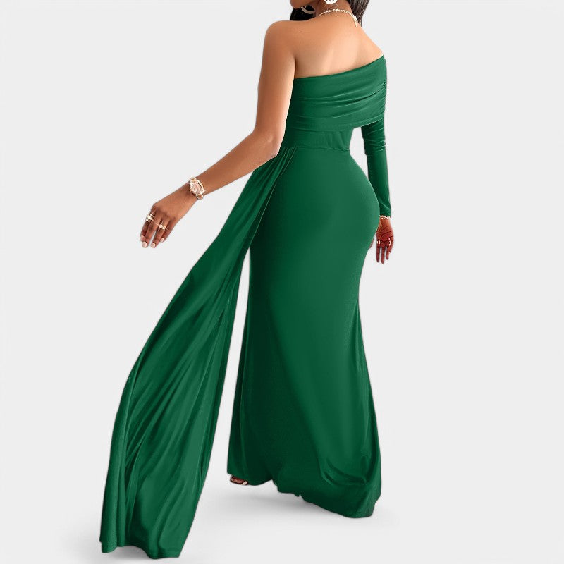 Kvinders Lang Kjole Strapless Polyester 6