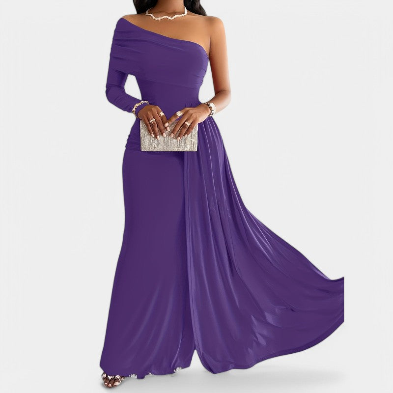 Kvinders Lang Kjole Strapless Polyester 7