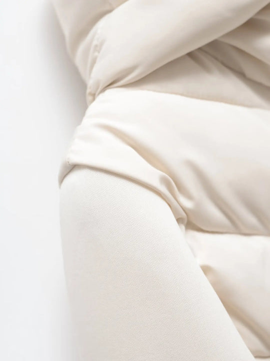 Kvinders Langærmet Hættejakke Let Quiltet Design 3