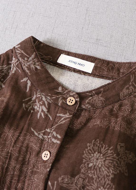 Kvinders Langærmet Kjole med Lommer og Patchwork Design 1