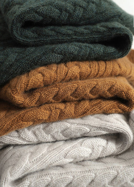 Kvinders Langærmet Striktrøje med Ståkrave 3