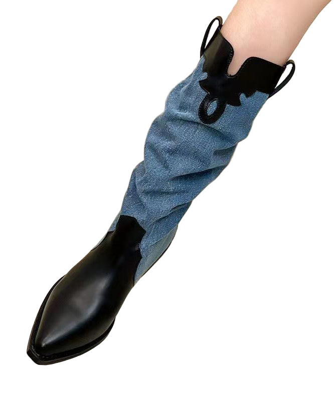 Kvinders Lange Støvler Chunky Stil 0