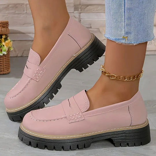 Kvinders Loafers i Suede med Chunky Sål 3