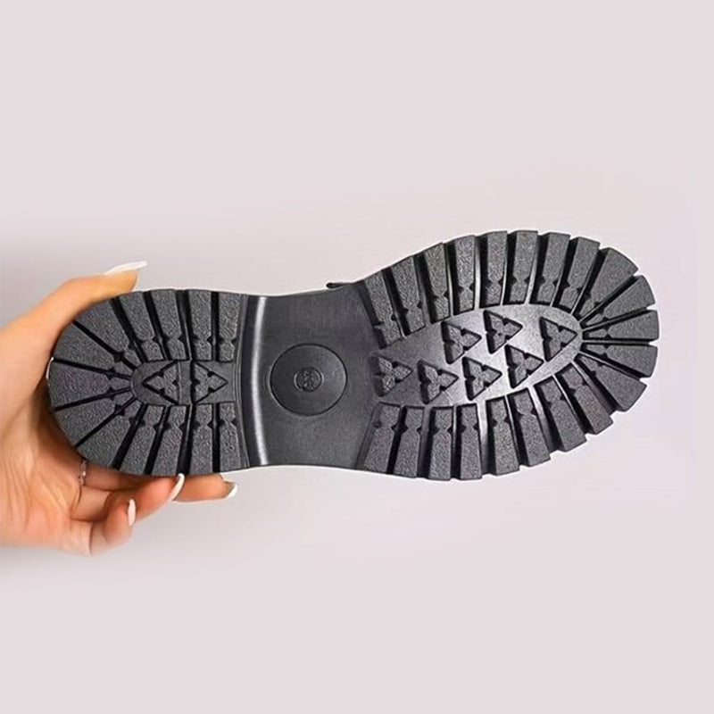Kvinders Loafers i Suede med Chunky Sål 8