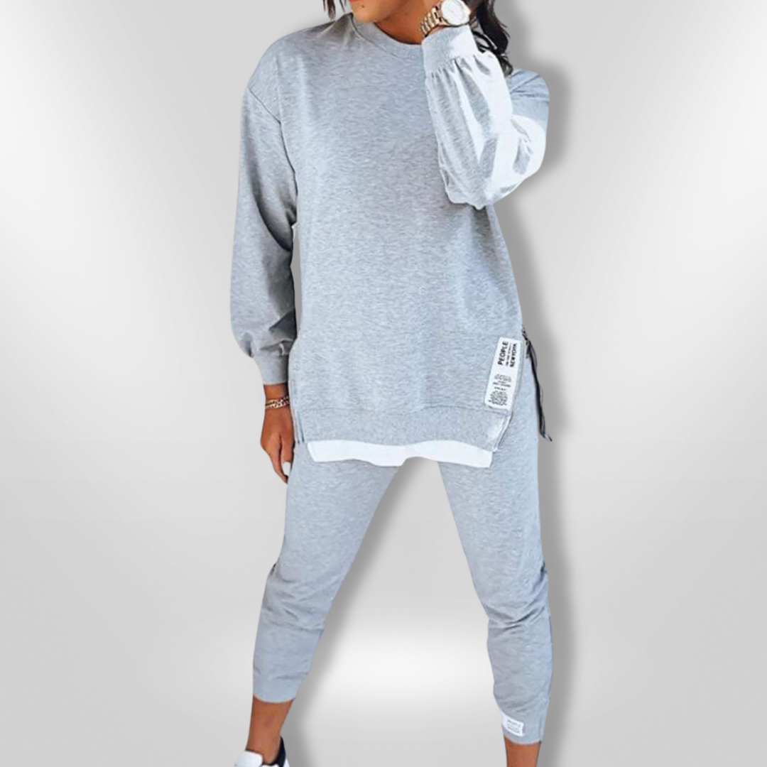 Kvinders Loungewear Sæt Oversized Sweatshirt og Joggers 0