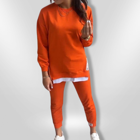 Kvinders Loungewear Sæt Oversized Sweatshirt og Joggers 2