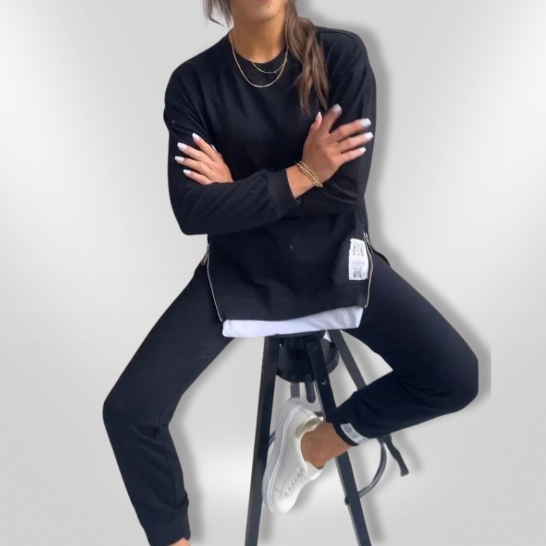 Kvinders Loungewear Sæt Oversized Sweatshirt og Joggers 3