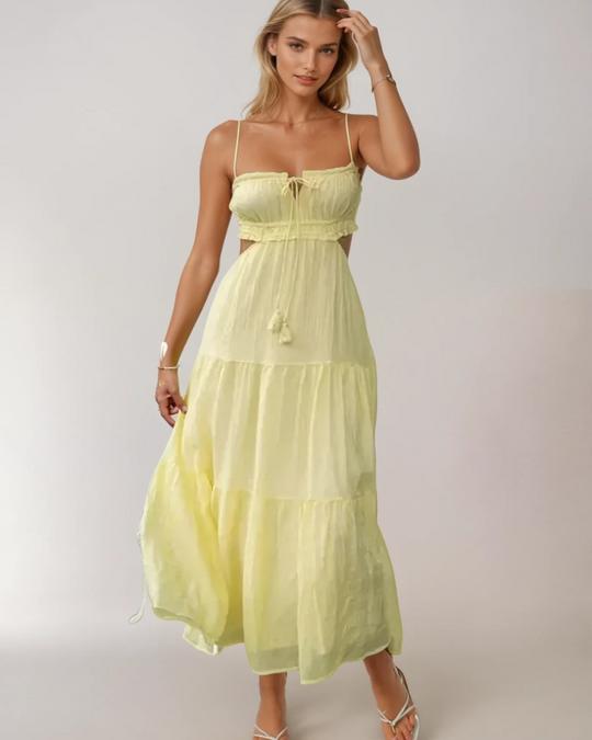 Kvinders Maxi Kjole Boho Chic Udsnit 4