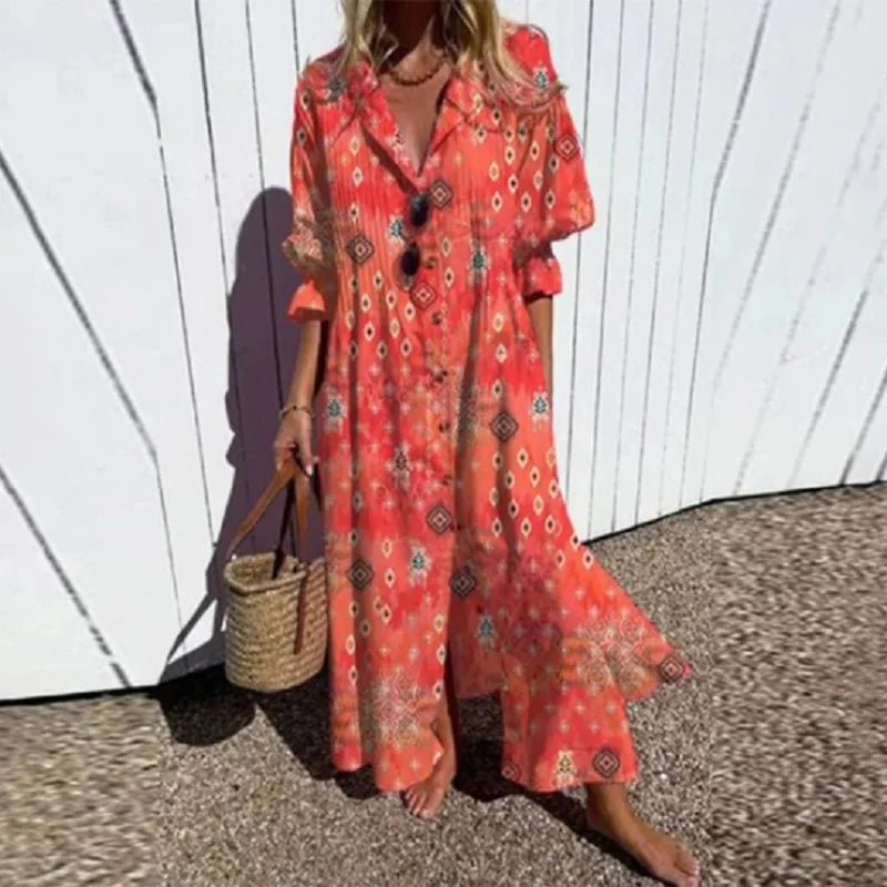 Kvinders Maxi Kjole Boho Stil 3