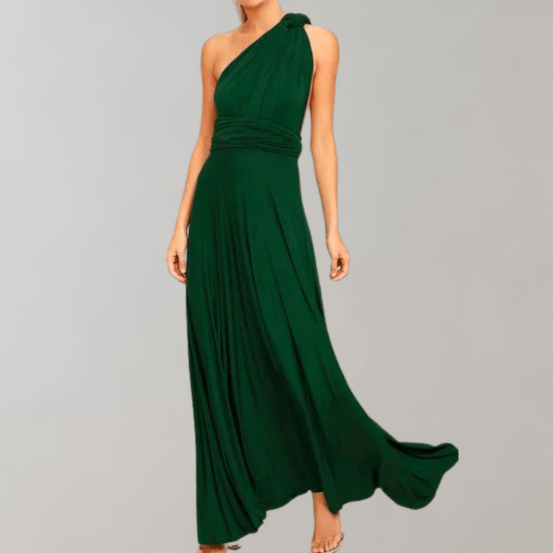 Kvinders Maxi Kjole Draperet Polyester 4