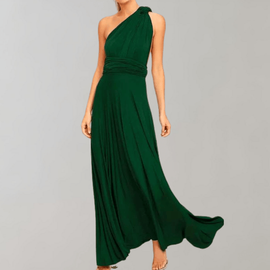 Kvinders Maxi Kjole Draperet Polyester 4