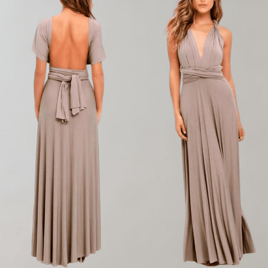 Kvinders Maxi Kjole Draperet Polyester 7