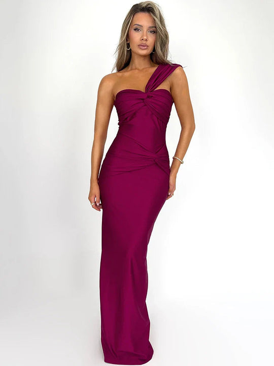Kvinders Maxi Kjole One-Shoulder Bodycon 3