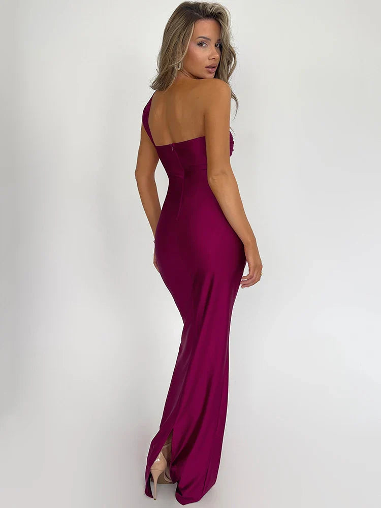 Kvinders Maxi Kjole One-Shoulder Bodycon 4