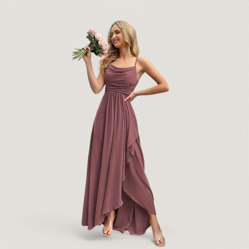 Kvinders Maxikjole Flatterende Chiffon 11