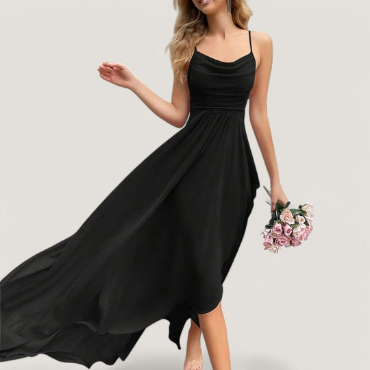 Kvinders Maxikjole Flatterende Chiffon 7