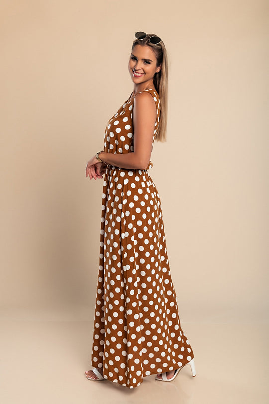 Kvinders Midi Kjole Polka Dot Stil 6