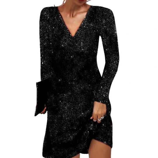 Kvinders Minikjole Pailletdesign 0