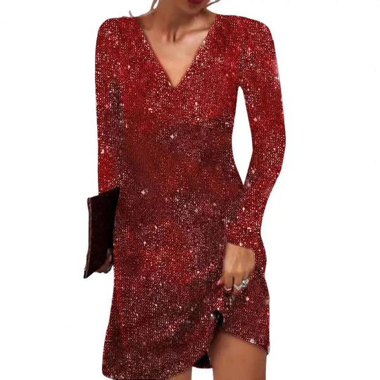 Kvinders Minikjole Pailletdesign 8