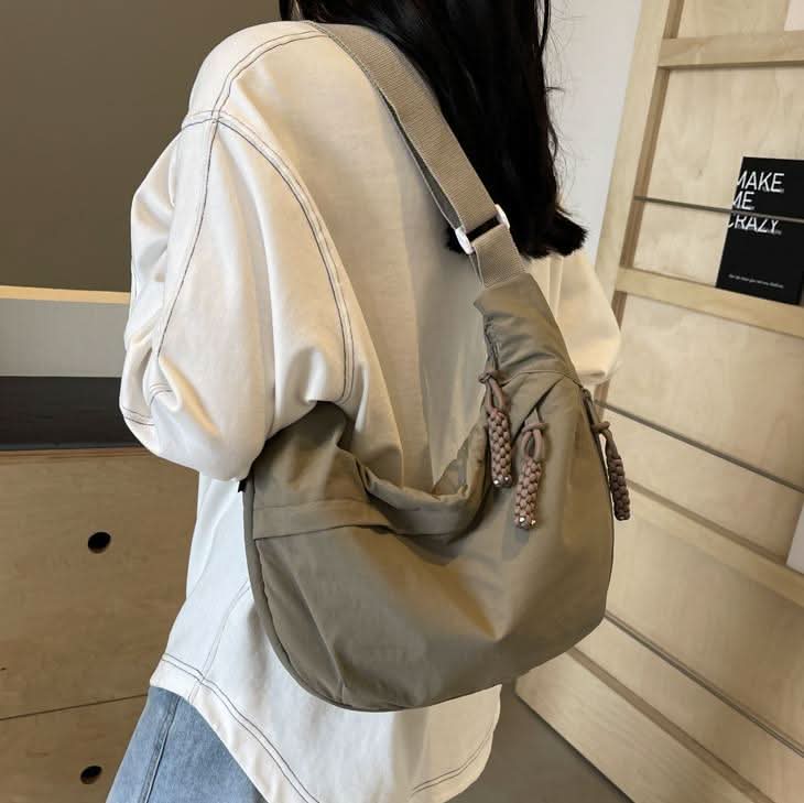 Kvinders Nylon Skuldertaske Praktisk 8