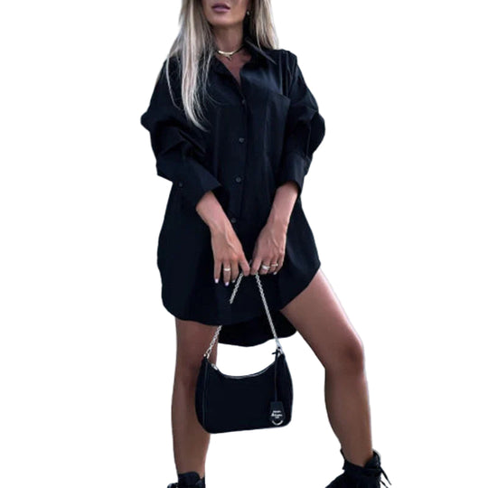 Kvinders Overdimensioneret Bluse Casual 0