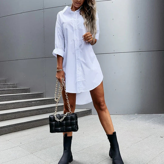 Kvinders Overdimensioneret Bluse Casual 2