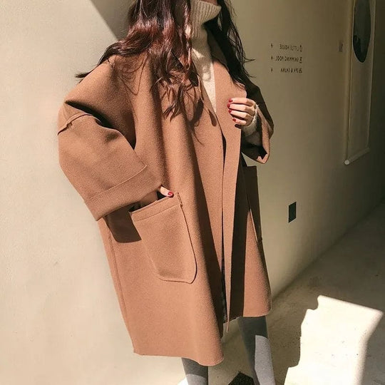 Kvinders Overdimensioneret Trenchcoat Stilig 3