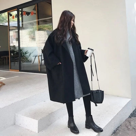Kvinders Overdimensioneret Trenchcoat Stilig 4