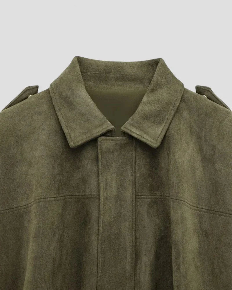 Kvinders Oversized Bomberjakke Med Lynlås 3