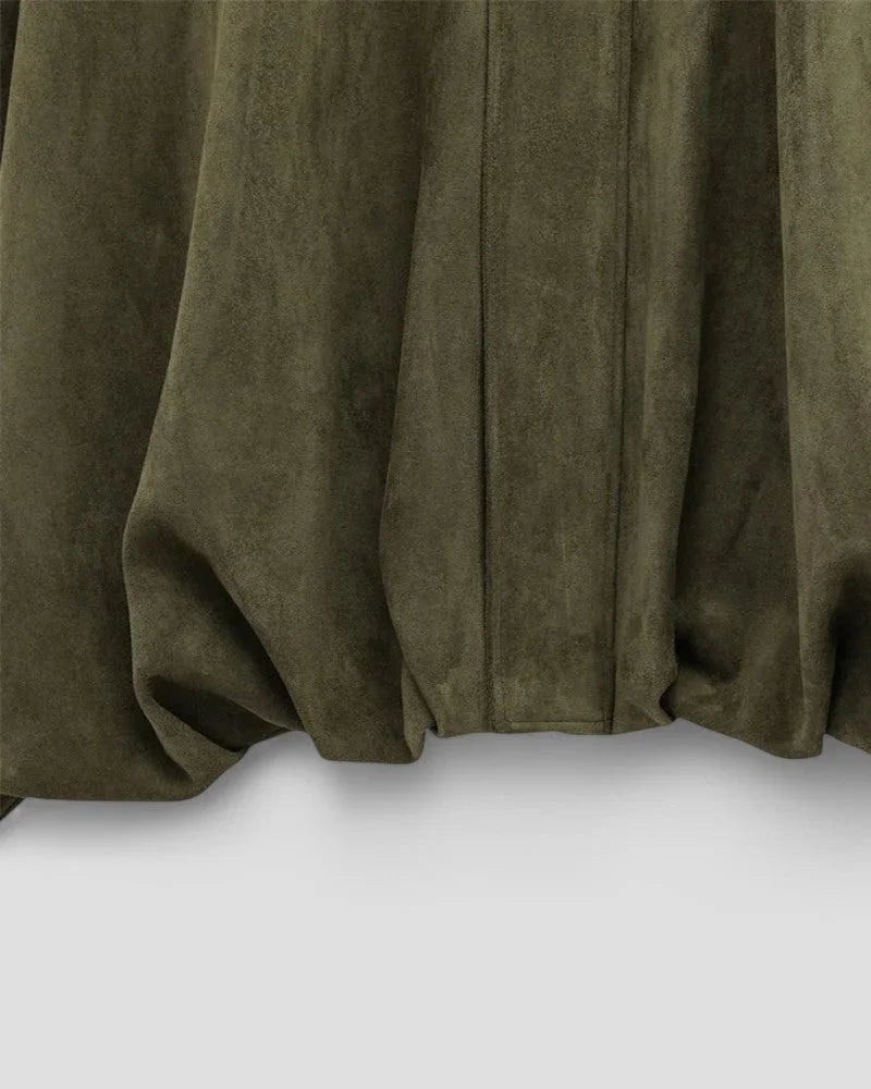 Kvinders Oversized Bomberjakke Med Lynlås 5