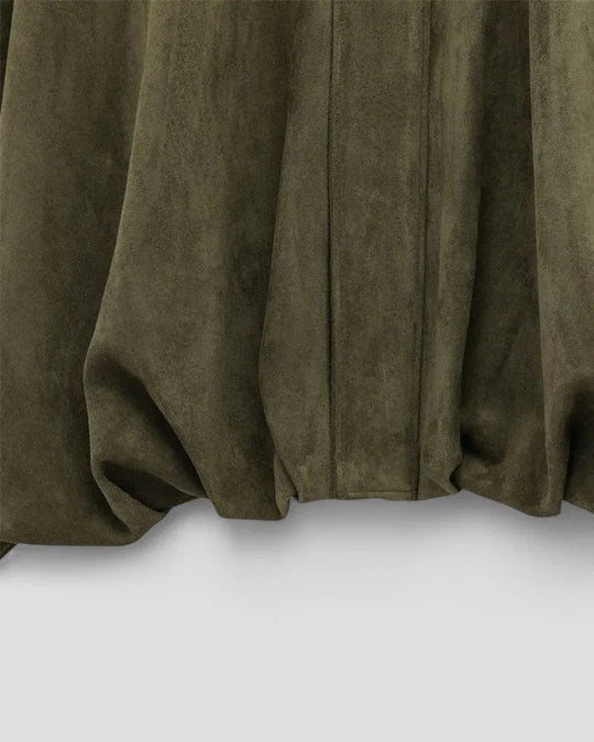 Kvinders Oversized Bomberjakke Med Lynlås 5