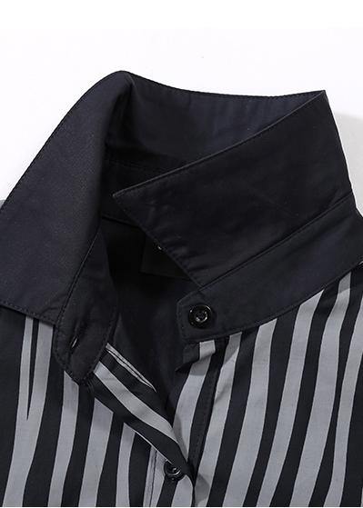 Kvinders Plus Size Skjortekjole med Lange Flagermusærmer 3