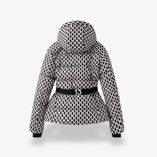 Kvinders Pufferjakke med Bæltedesign 2