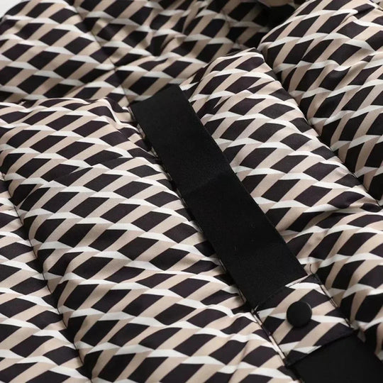 Kvinders Pufferjakke med Bæltedesign 7