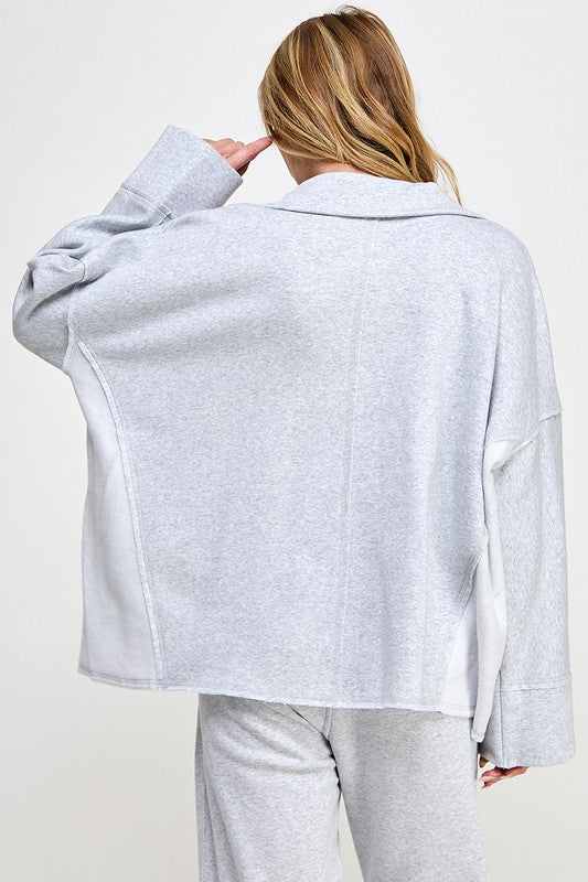 Kvinders Pullover V-Hals Dolman Ærme Blødt Materiale 2