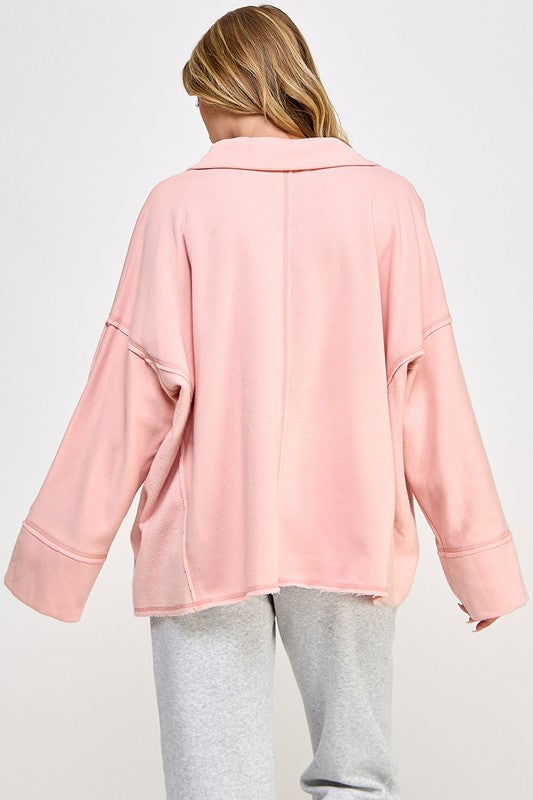 Kvinders Pullover V-Hals Dolman Ærmer Blødt Strikstof 2