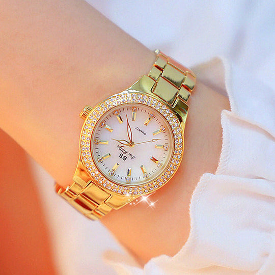 Kvinders Quartz Ur med Rund Skive 1