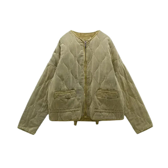 Kvinders Quiltet Jakke Stilfuld 0
