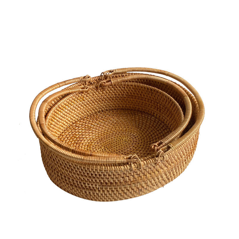 Kvinders Rattan Kurv til Indkøb og Dekoration 3