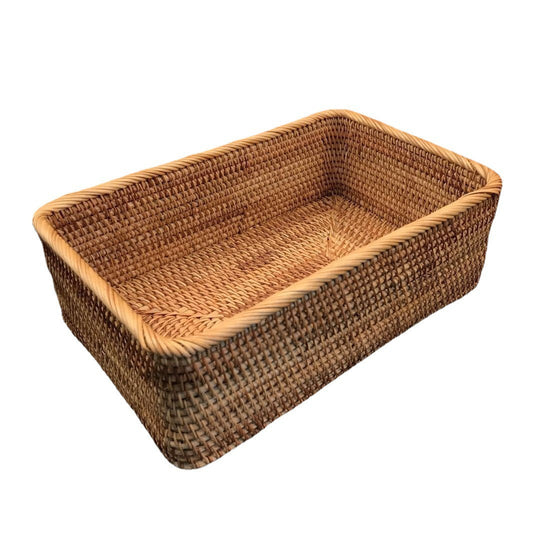 Kvinders Rektangulær Opbevaringskurv Håndlavet Design til Home Decor 3