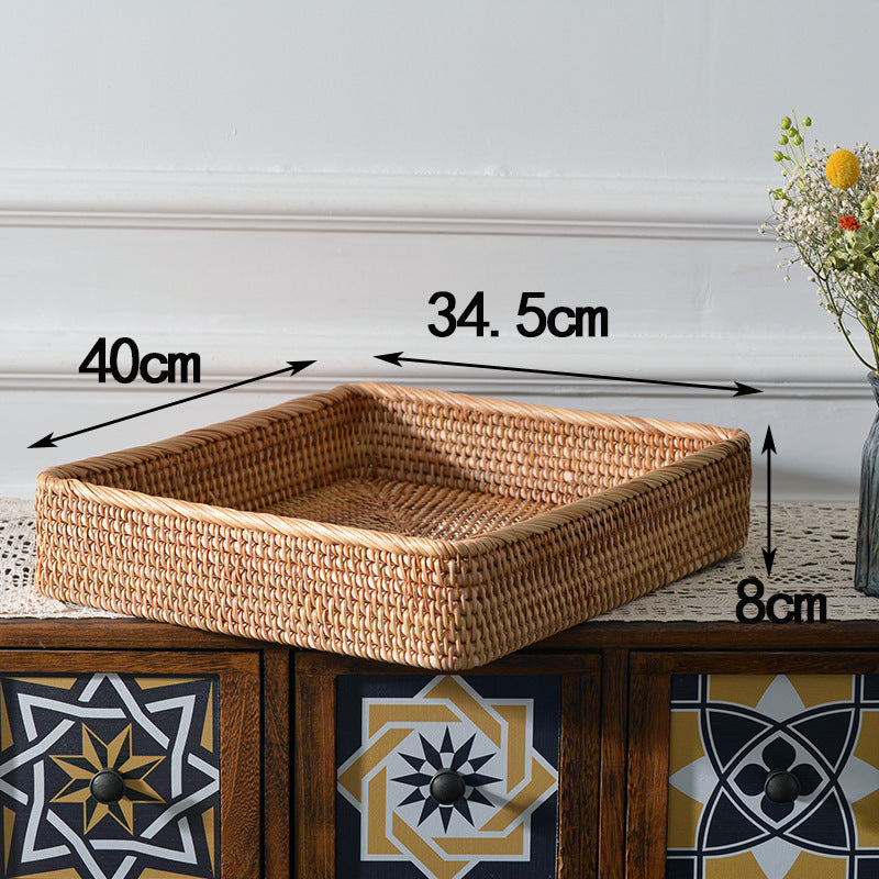 Kvinders Rektangulær Opbevaringskurv Håndlavet Design til Home Decor 4