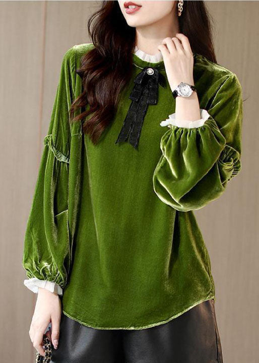 Kvinders Ruffled Patchwork Shirt 1
