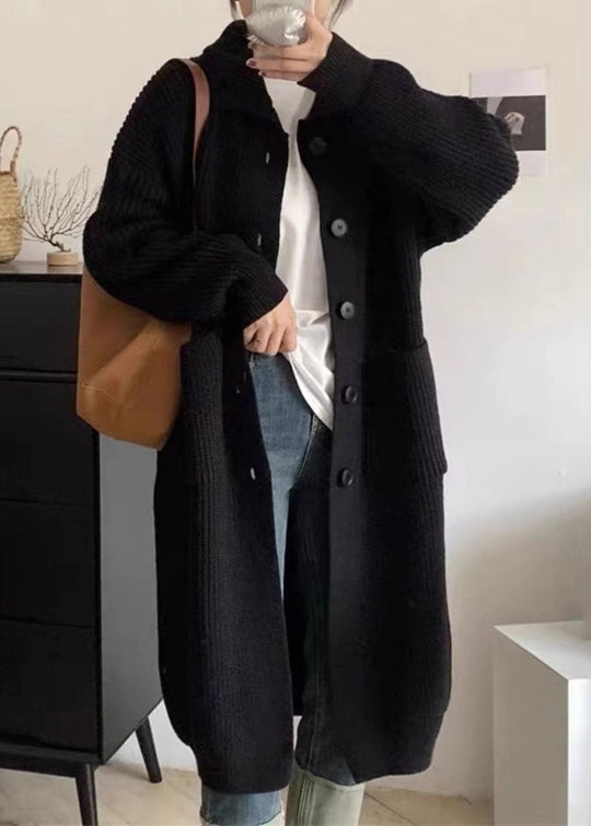 Kvinders Rullekrave Strik Sweater med Lommer 2