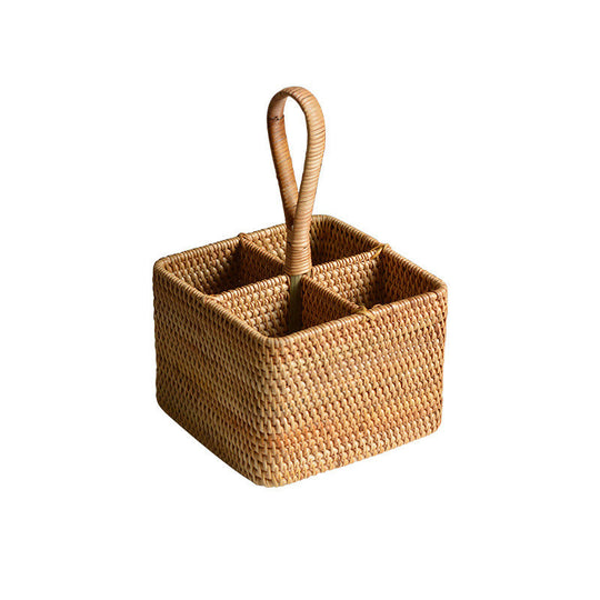 Kvinders Rund Opbevaringskurv Funktionel Design 5