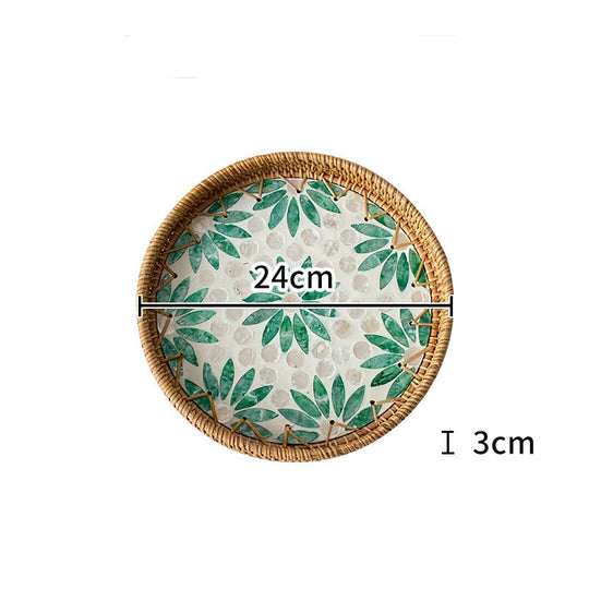 Kvinders Rund Serveringsfad Mosaik Design 28 cm 9